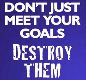 Be determined and surpass your goals with all your might!