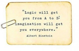 ... from A to Z, imagination will get you everywhere --Albert Einestein