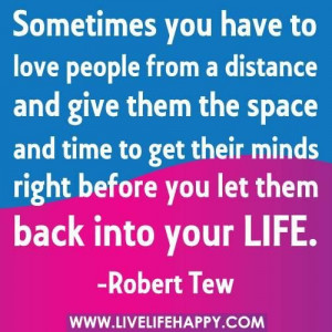 Loving people from a distance quotes