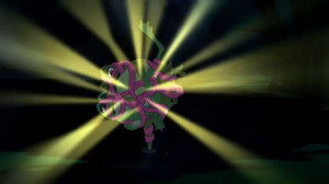 Frog Eats Girl The frog - eating a bug