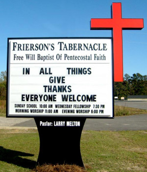 Church Sign Messages...