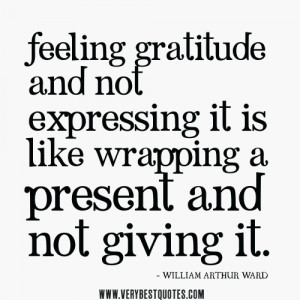 Feeling Gratitude And Not...