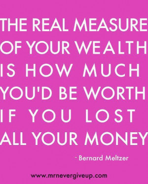 ... who flaunt their materialistic things need to be reminded of this