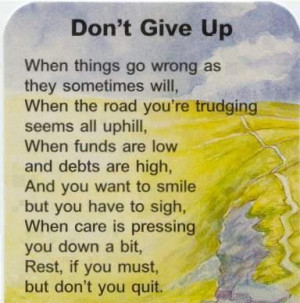 Don't give up