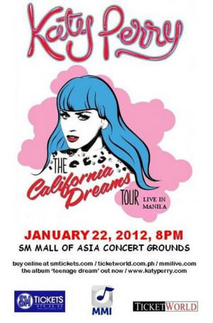 ... Perry California Dreams Tour – Manila Concert 2012 Poster Released
