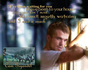 Cam Gigandet is a fine specimen!! Awesome quote.