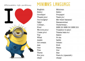 More cute Minion language!