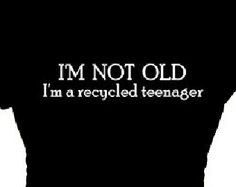 Im not old Im recycled teenager Boomer Retirement T-Shirt, Vintage Tee ...