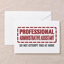 Professional Administrative Assistant Greeting Car for