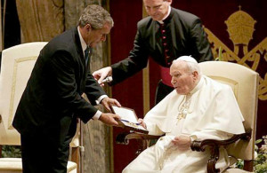 ... Bush Gives Presidential Medal of Freedom to Pope John Paul II Featured