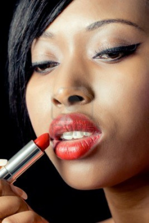 love my red lipstick!
