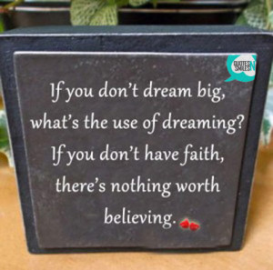 Inspiring Quote Dreaming Big