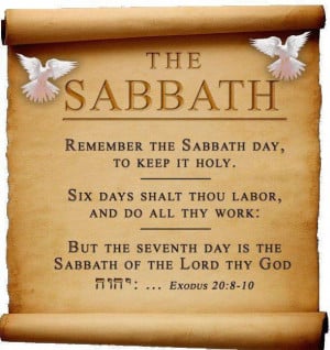So true. This is why we do our best to keep the sabbath day holy by ...