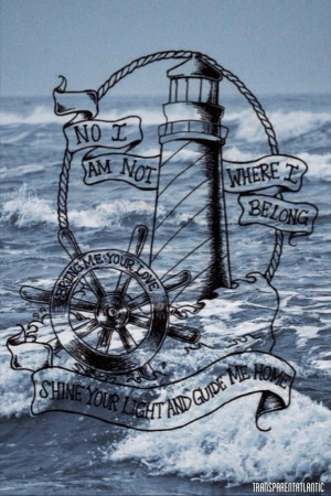 ... shining, my grandfathers initials in the lighthouse and add an Anchor