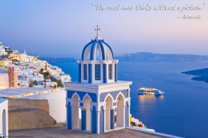 Santorini island, 200km from Greece's mainland. Click Pic for today's ...