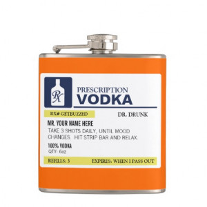 Funny Prescription Vodka Flasks