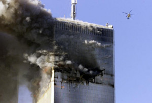 The World Trade Center in New York City, Sept. 11, 2001. Both towers ...