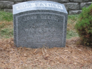 Gravestone of John Deere, the famous inventor of modern farming ...