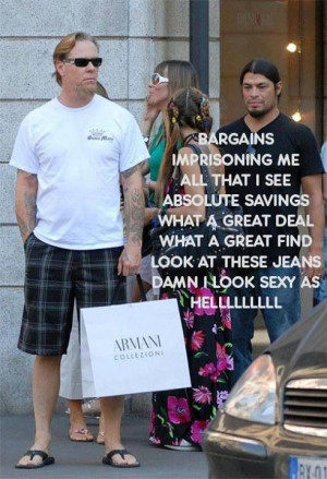 James Hetfield out shopping