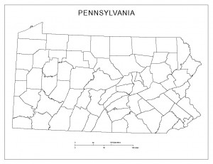 400kb pennsylvania basemap with county lines pennsylvania counties ...