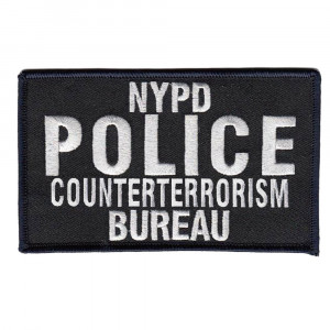 Emblem NYPD Police Counterterrorism Bureau 5x3