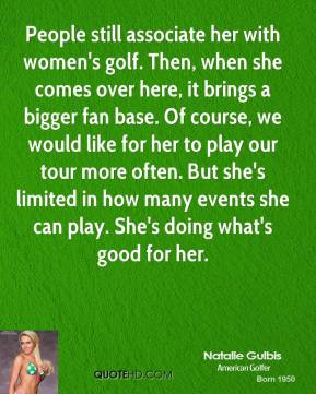 Natalie Gulbis - People still associate her with women's golf. Then ...