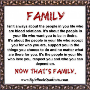 ... About The People In You Life Who Are Blood Relations - Family Quote