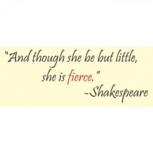 Shakespeare Quote (Though she may...) - Vinyl Wall Art | A Mighty Girl