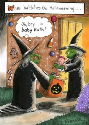 when witches go trick or treating...
