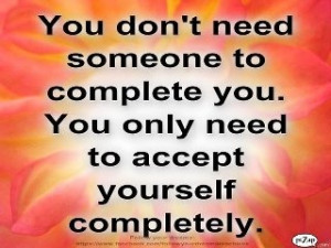 accept yourself completely