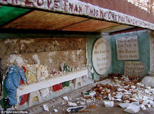 Abandoned: The attraction contained frescos depicting specific bible ...