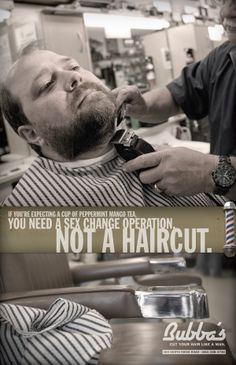 Bubba's Barbershop by Michael Mullen, via Behance