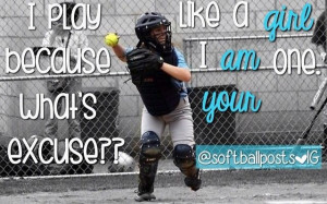 Play like a girl! Follow softballposts on Instagram
