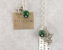 CUSTOM QUOTE Inspirational Personal ized Anniversary Sterling Necklace ...