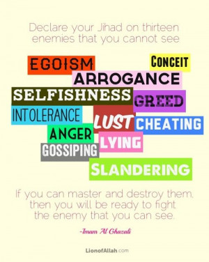 Beautiful quote #jihad #enemies #islam #love. Please follow my islamic ...