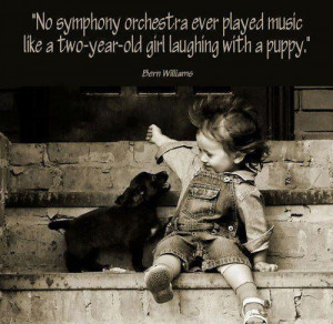 ... ever played music like a two-years-old girl laughing with a puppy