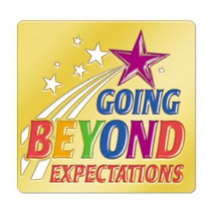 Going Beyond Expectations Lapel Pin