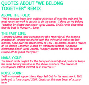 Belong Together Quotes From...