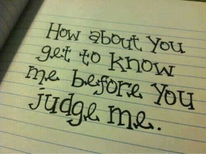 Don't judge me...