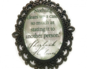 sherlock quote necklace sherlock h olmes jewellery sherlock quotes ...