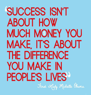 success isn t about how much money you make