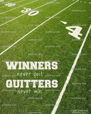 Inspirational Football Quote Print - Sports Printable on Etsy, $5.00