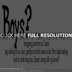 photos tagalog lalaki boys Quotes