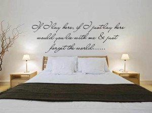 ... HERE SNOW PATROL LYRICS V2 BEDROOM WALL QUOTE STICKER DECAL MURAL HOME