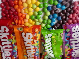 rainbow, #skittles #yummy, blue, green, orange, purple, red, yellow