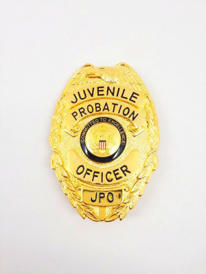 Juvenile Probation Officer Committed to Excellence Gold Tone Badge 10 ...