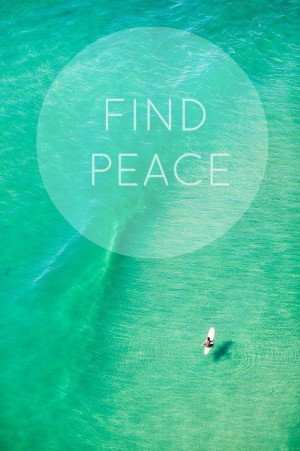 find peace