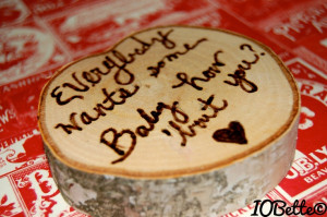 wood slice with cool quote #IOBette