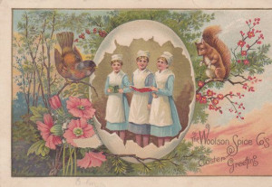 Lion Coffee Victorian Trade Card Easter by EphemeraObscura on Etsy, $ ...