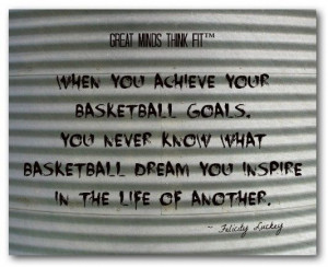 achieve your basketball goals, you never know what basketball dream ...